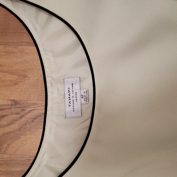 Tahari Arthur S. Levine Tweed blazer & Pant Suit Sz 4 Petite office sage / green - Picture 6 of 10